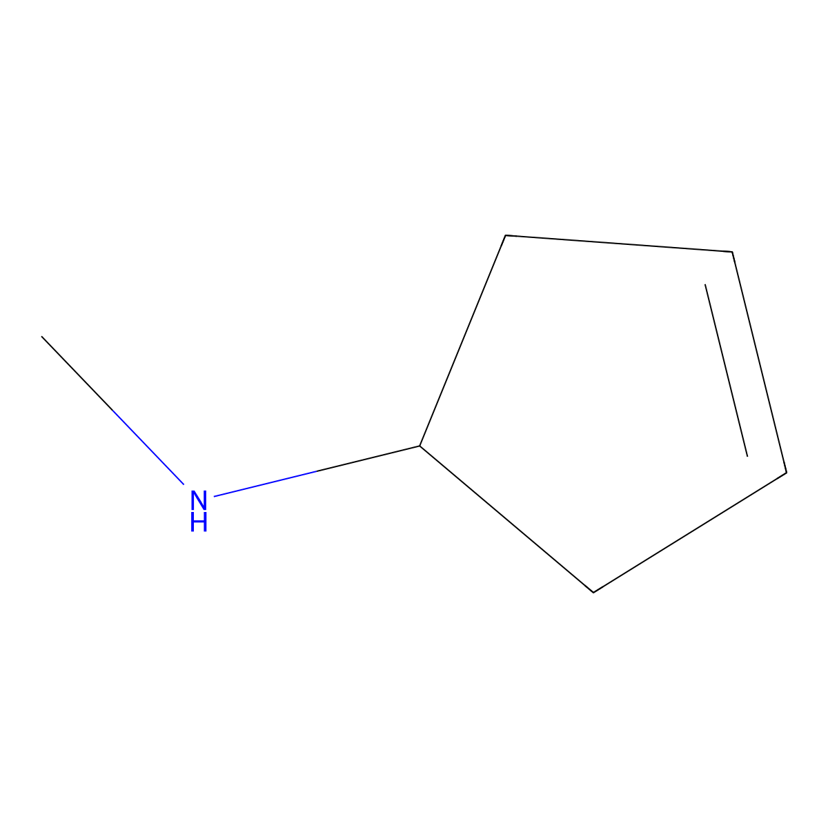 N-methylcyclopent-3-en-1-amine molecular structure, CAS 741290-09-5