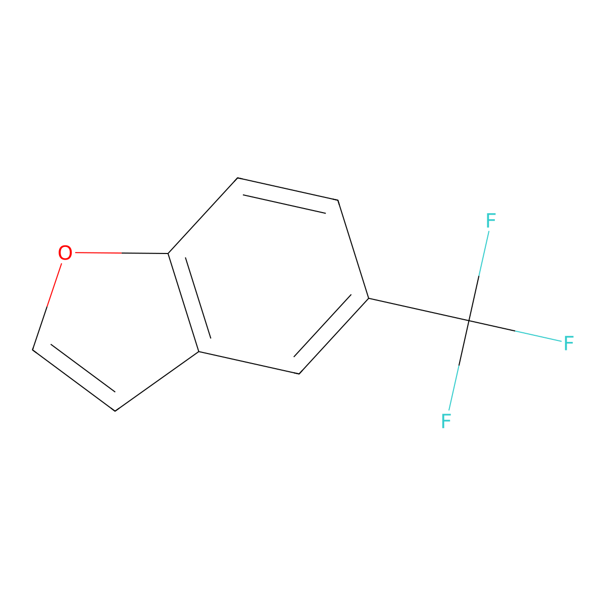 5-(Trifluoromethyl)-1-benzofuran molecular structure, CAS 741290-20-0