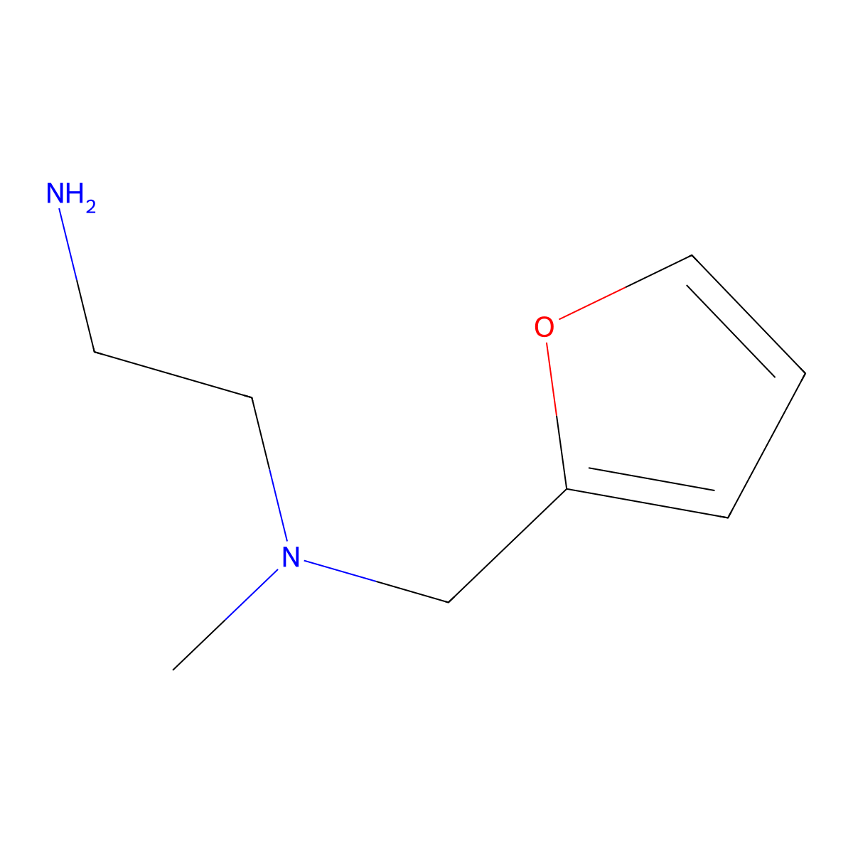 N1-(Furan-2-ylmethyl)-N1-methylethane-1,2-diamine molecular structure, CAS 741290-33-5