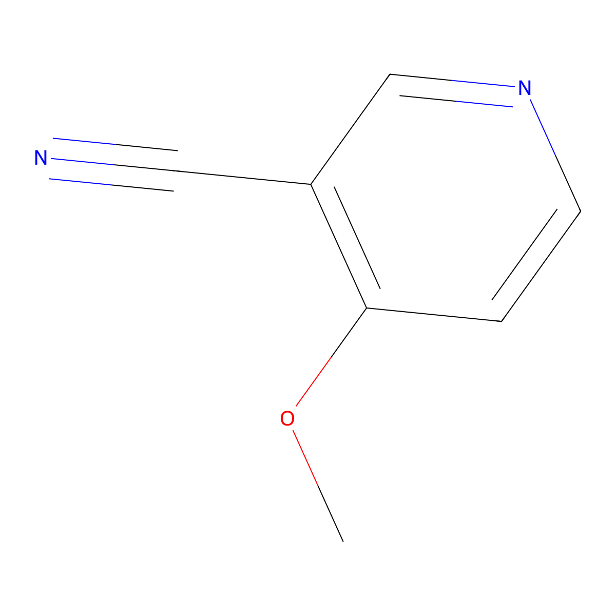 4-Methoxy-nicotinonitrile molecular structure, CAS 74133-20-3