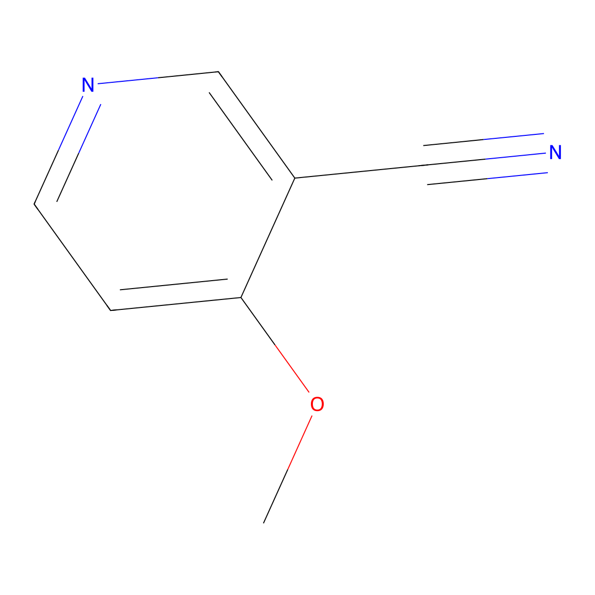 4-Methoxy-nicotinonitrile molecular structure, CAS 74133-20-3
