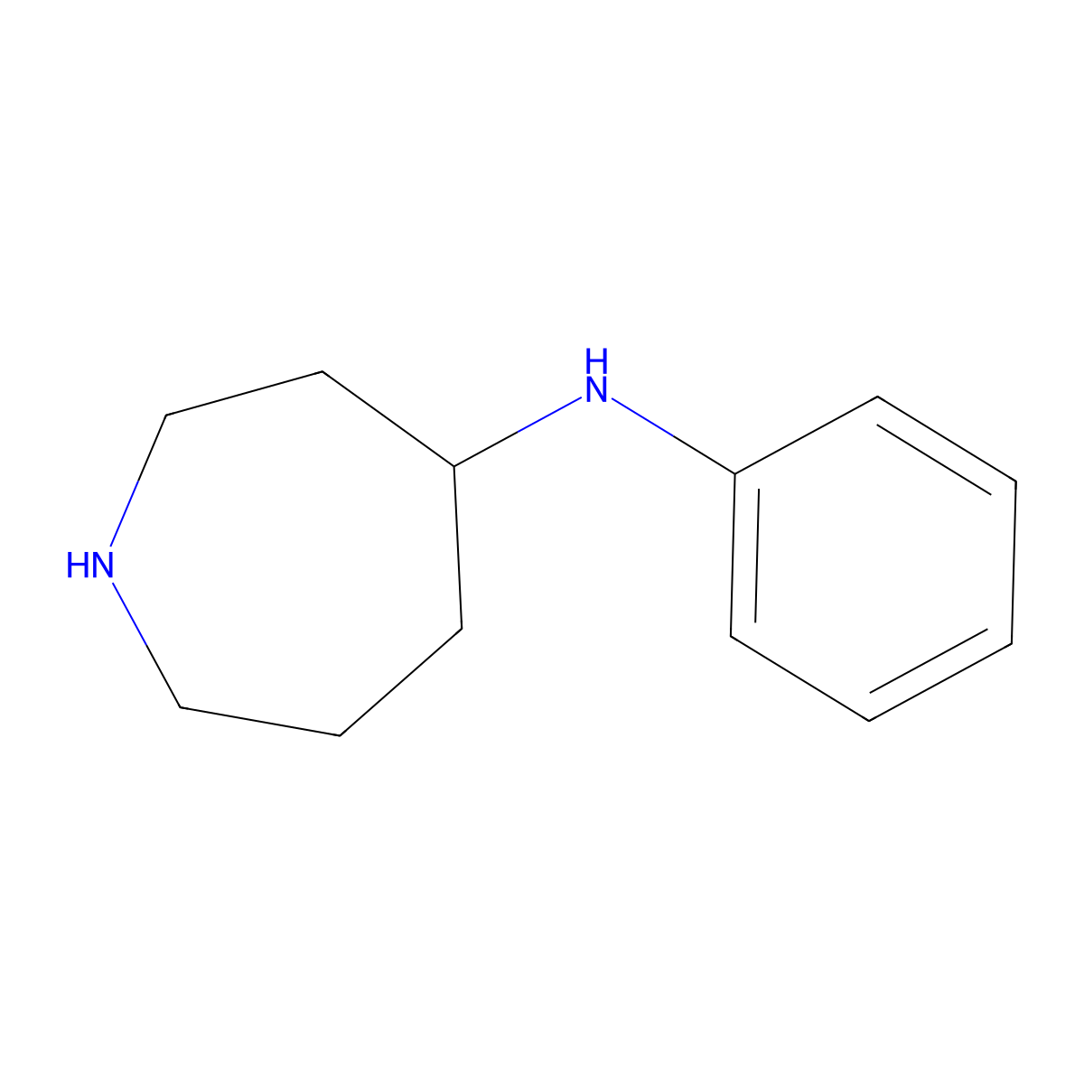 N-Phenylazepan-4-amine molecular structure, CAS 74134-07-9