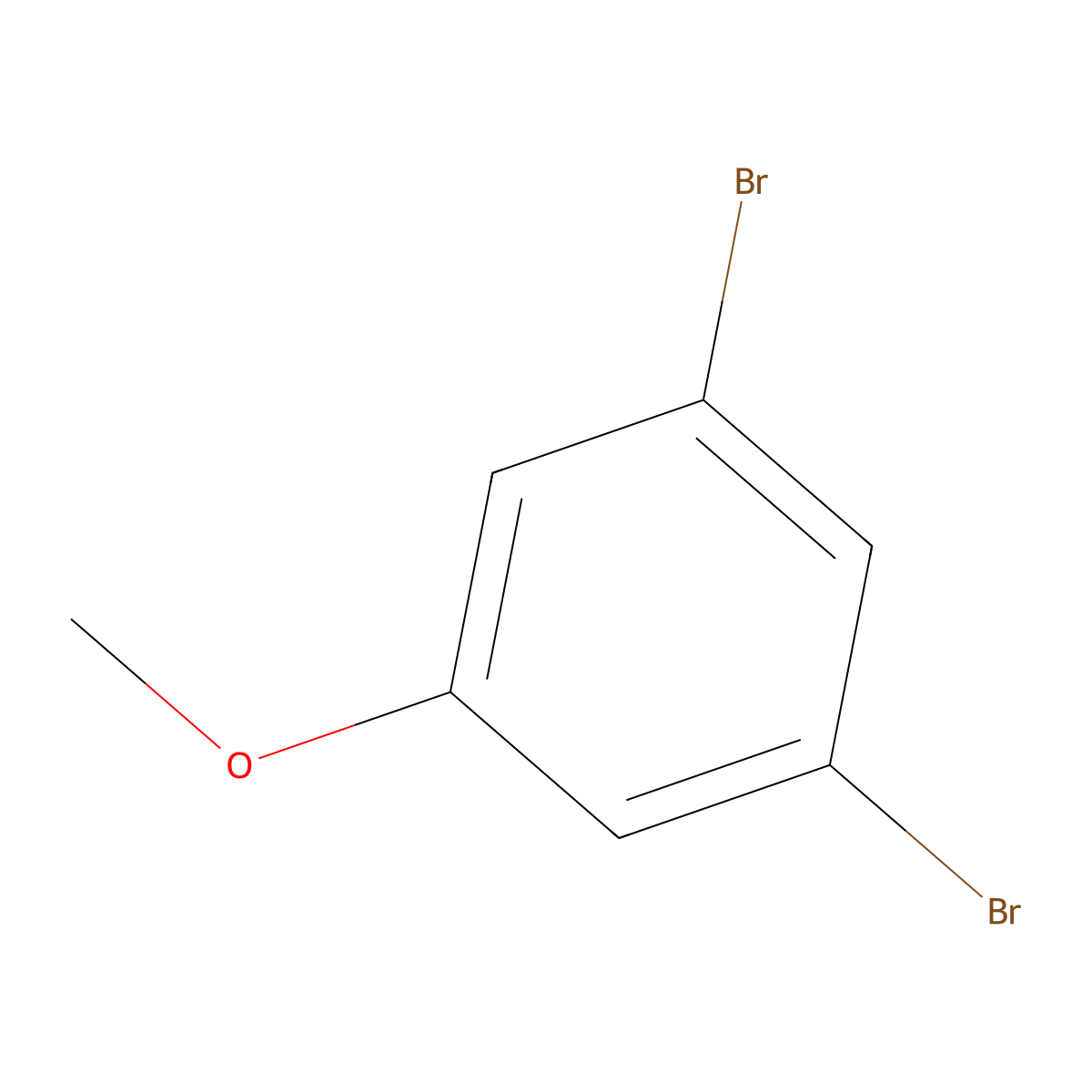 3,5-Dibromoanisole molecular structure, CAS 74137-36-3