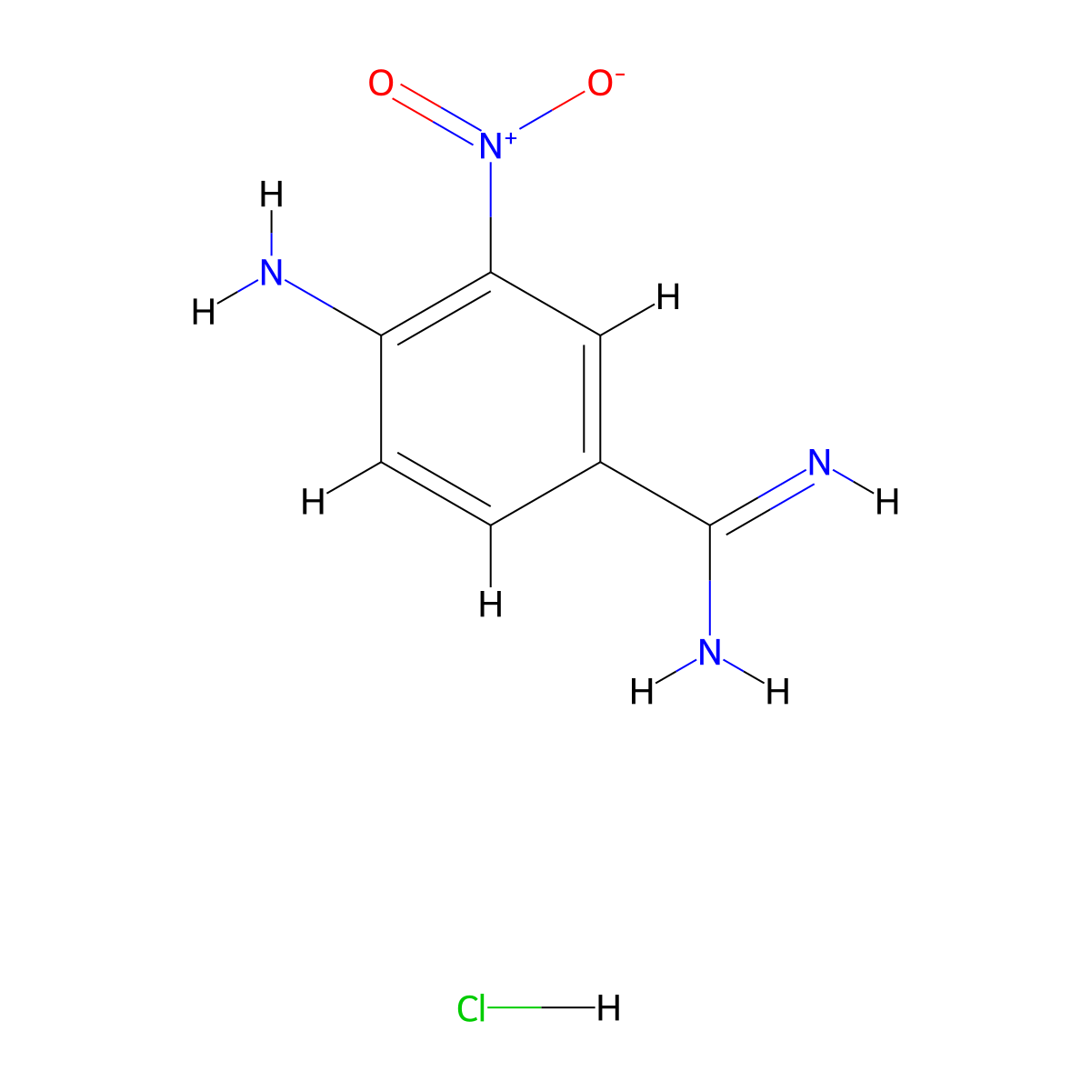 4-Amino-3-nitrobenzimidamide hydrochloride molecular structure, CAS 74138-37-7