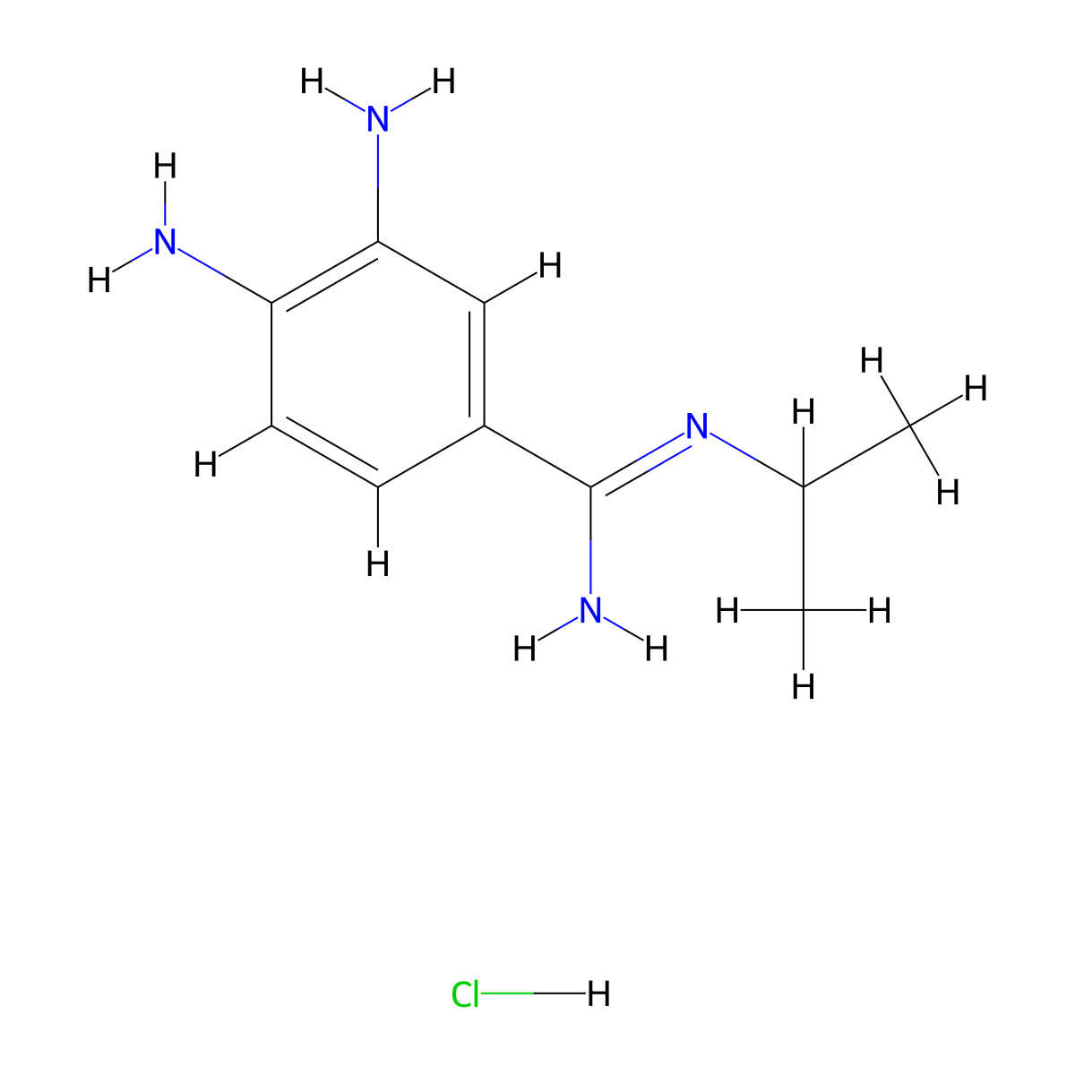 3,4-Diamino-N-isopropylbenzimidamide hydrochloride molecular structure, CAS 74138-61-7