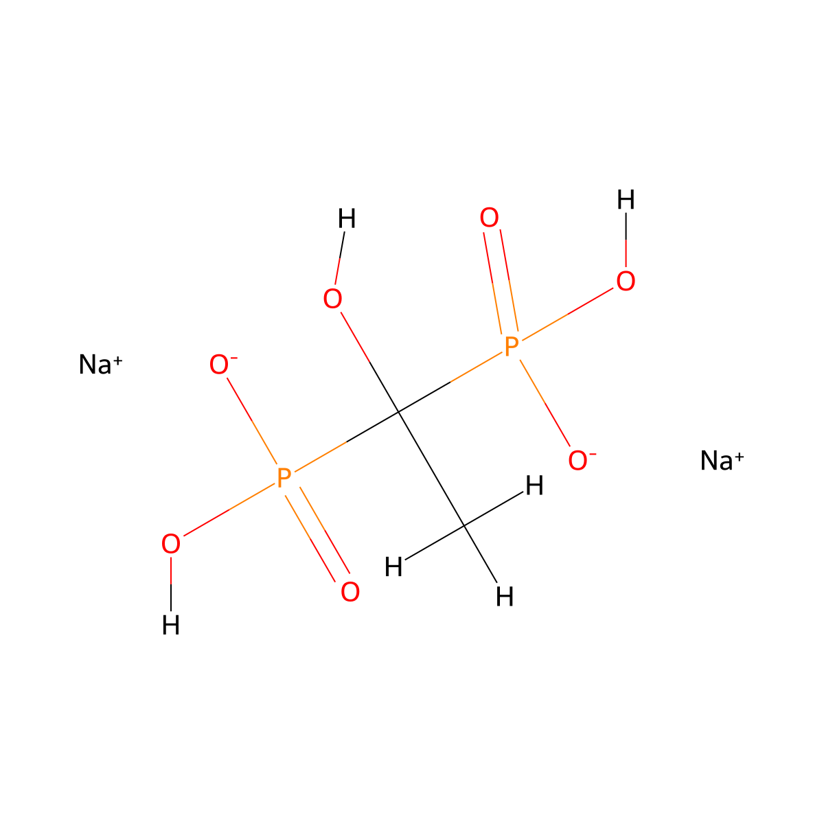 Etidronate Disodium molecular structure, CAS 7414-83-7