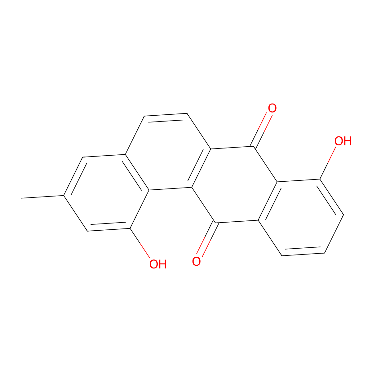 1,8-Dihydroxy-3-methylbenz(a)anthracene-7,12-dione molecular structure, CAS 7414-92-8