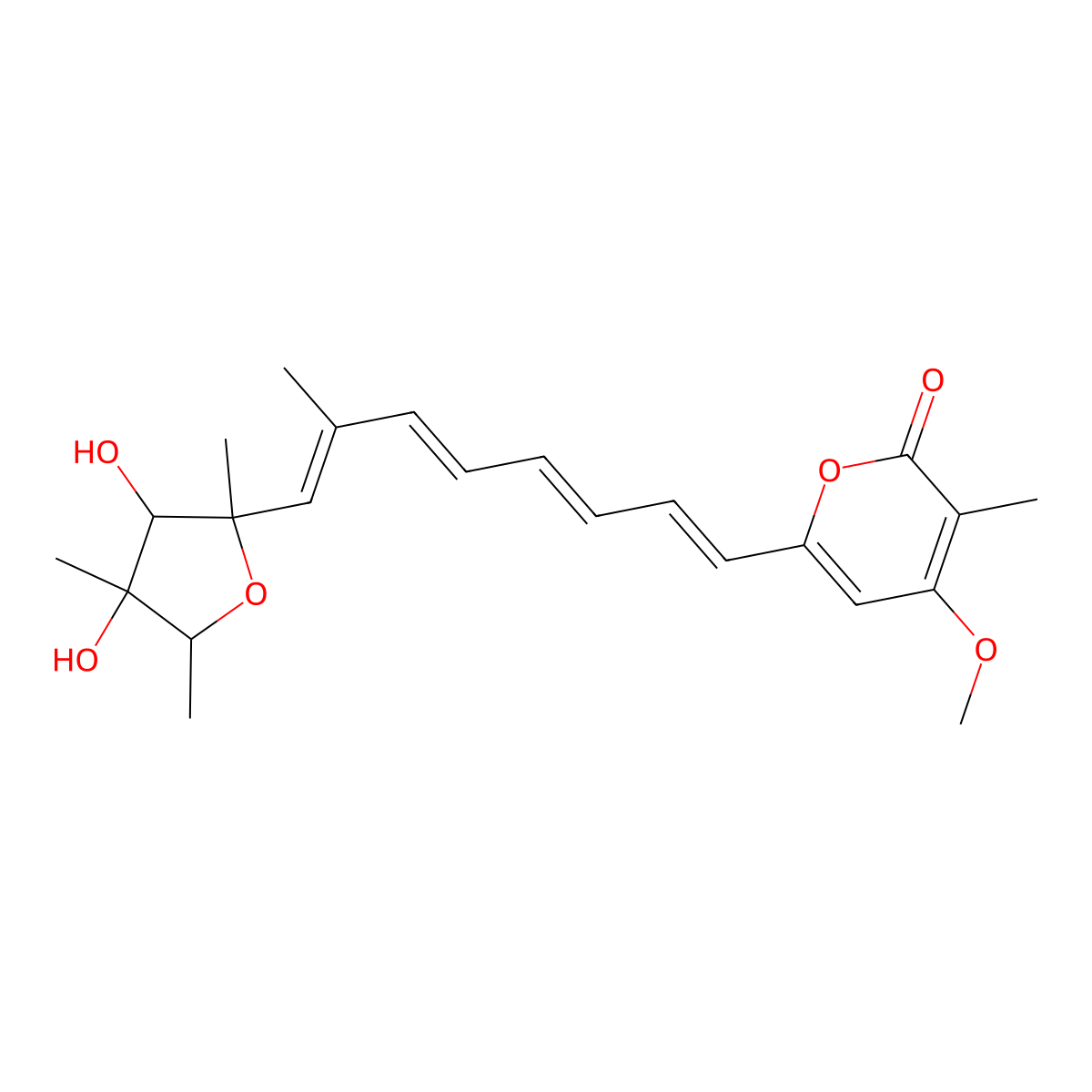 Citreoviridin 1b molecular structure, CAS 74145-78-1