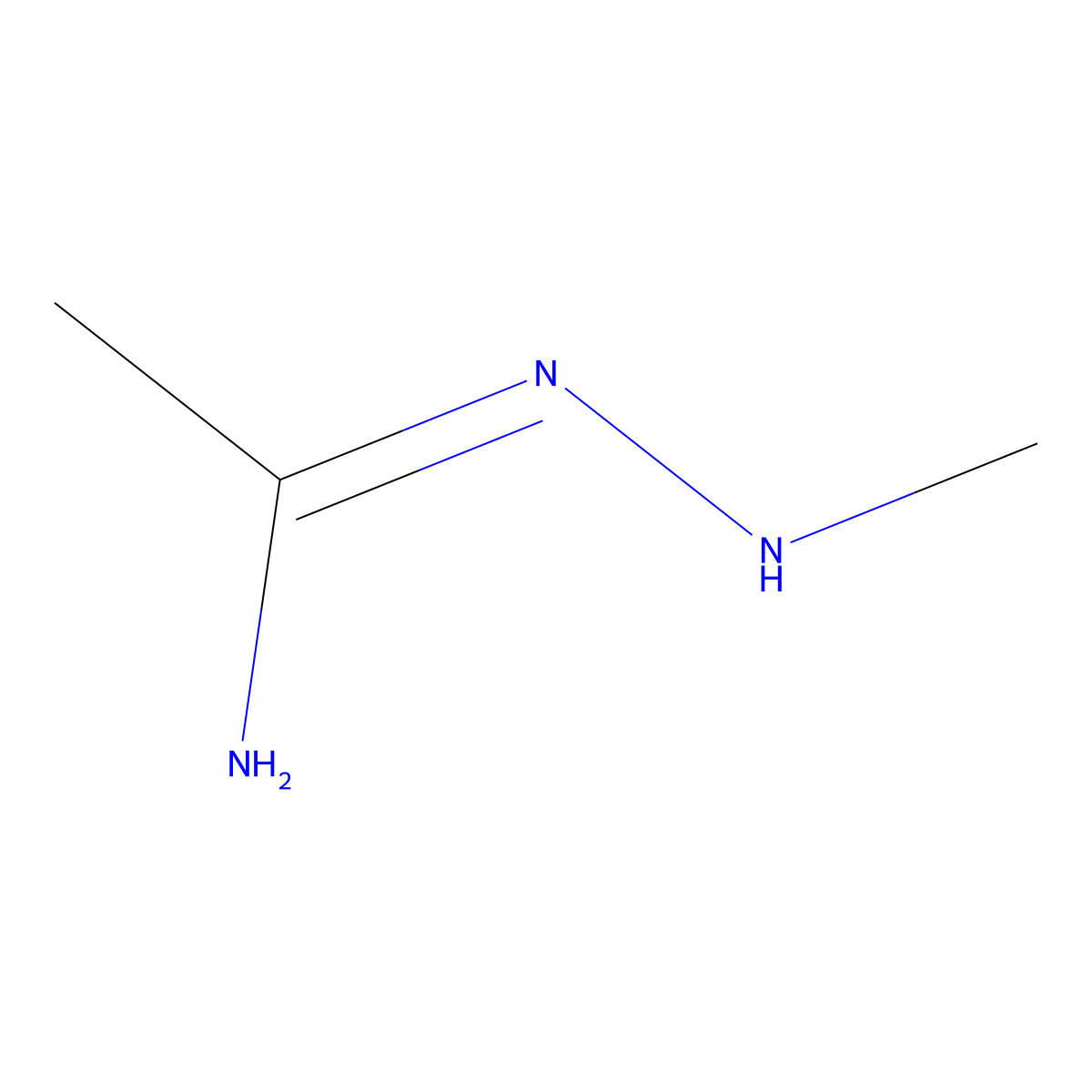N'-(methylamino)ethanimidamide molecular structure, CAS 74147-20-9