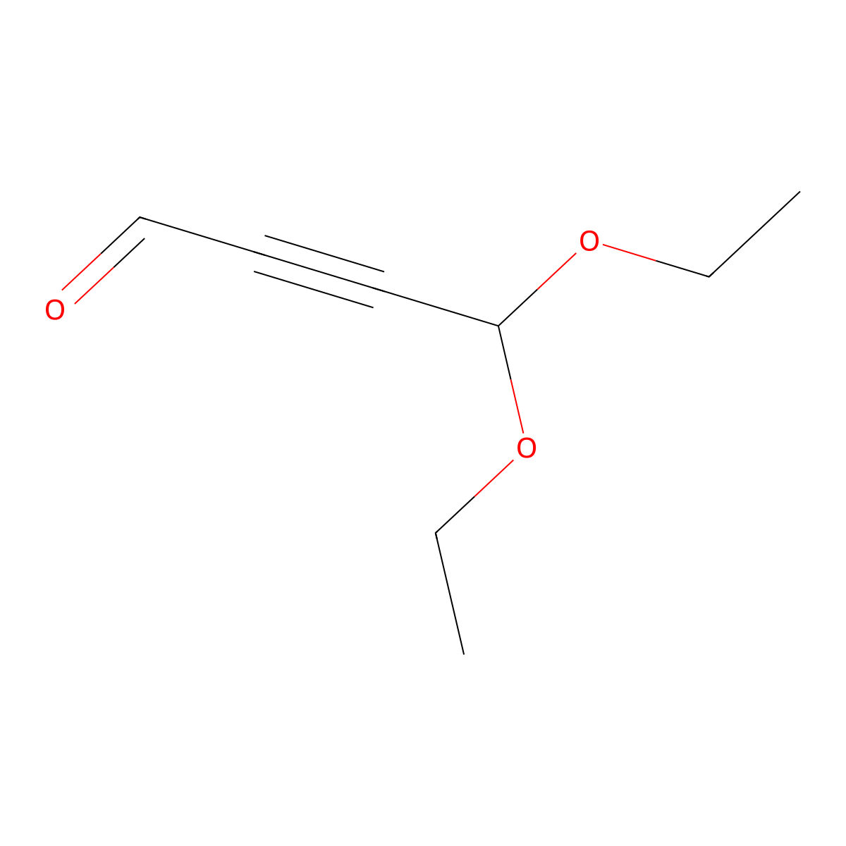 4,4-Diethoxybut-2-ynal molecular structure, CAS 74149-25-0