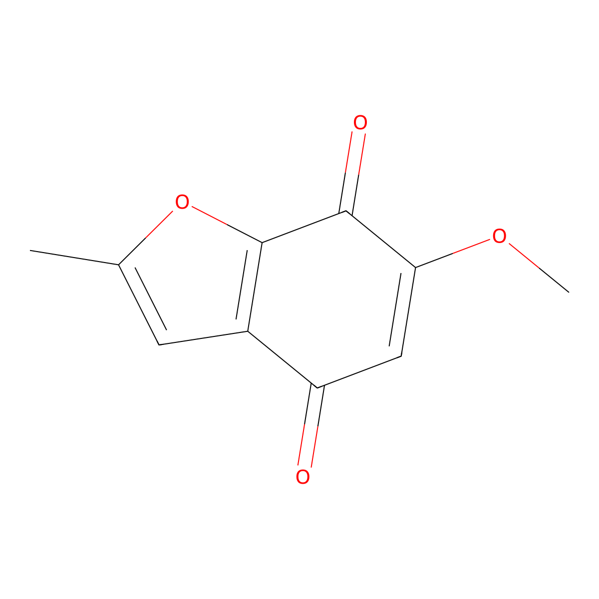 6-Methoxy-2-methyl-4,7-benzofurandione molecular structure, CAS 74161-27-6