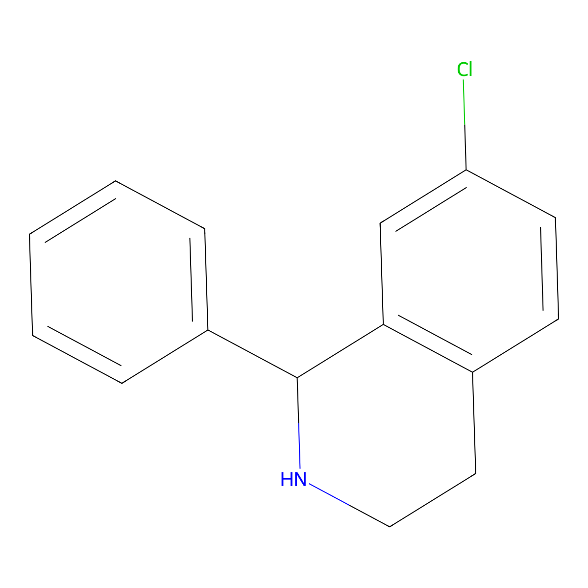 7-Chloro-1-phenyl-1,2,3,4-tetrahydroisoquinoline molecular structure, CAS 741615-46-3