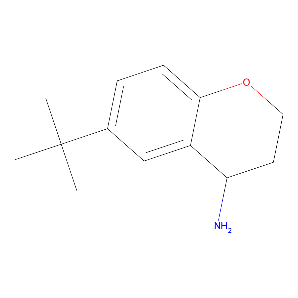 6-(tert-Butyl)chroman-4-amine molecular structure, CAS 741655-16-3
