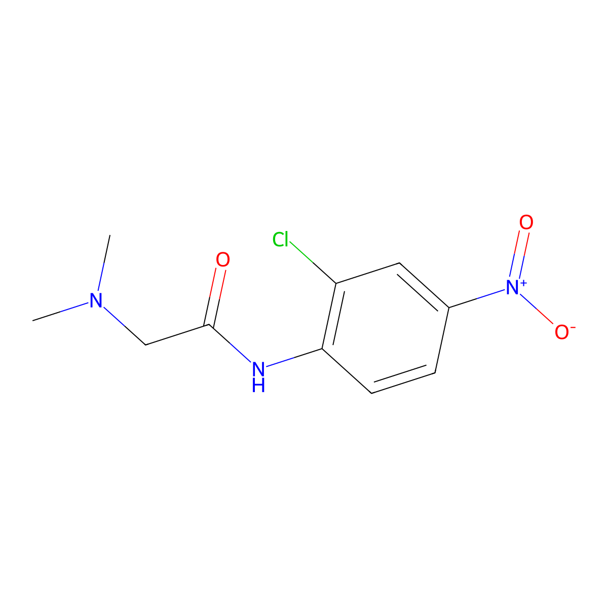 N-(2-chloro-4-nitrophenyl)-N~2~,N~2~-dimethylglycinamide molecular structure, CAS 741661-60-9