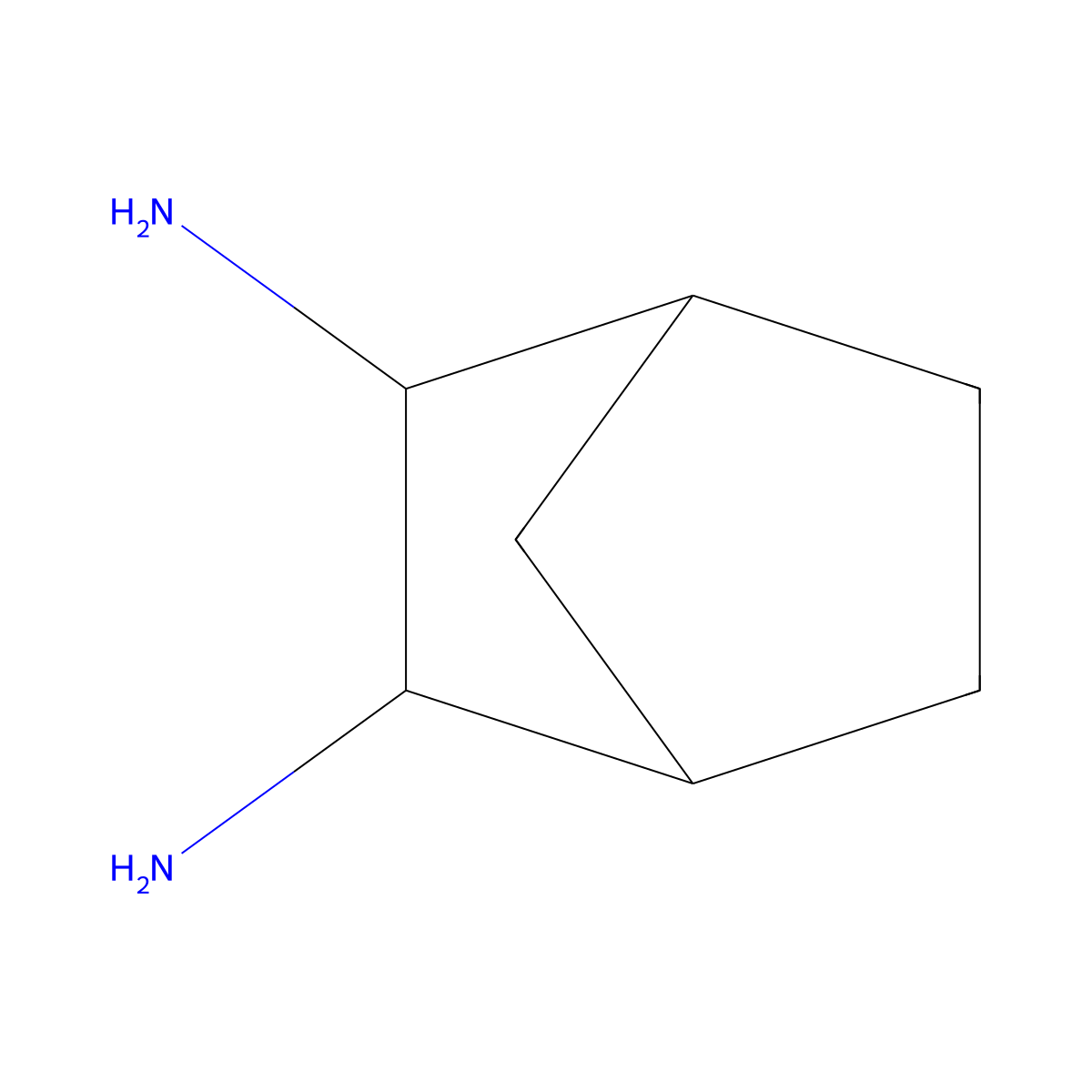 (1R,2R,3R,4S)-bicyclo[2.2.1]heptane-2,3-diamine molecular structure, CAS 741668-23-5
