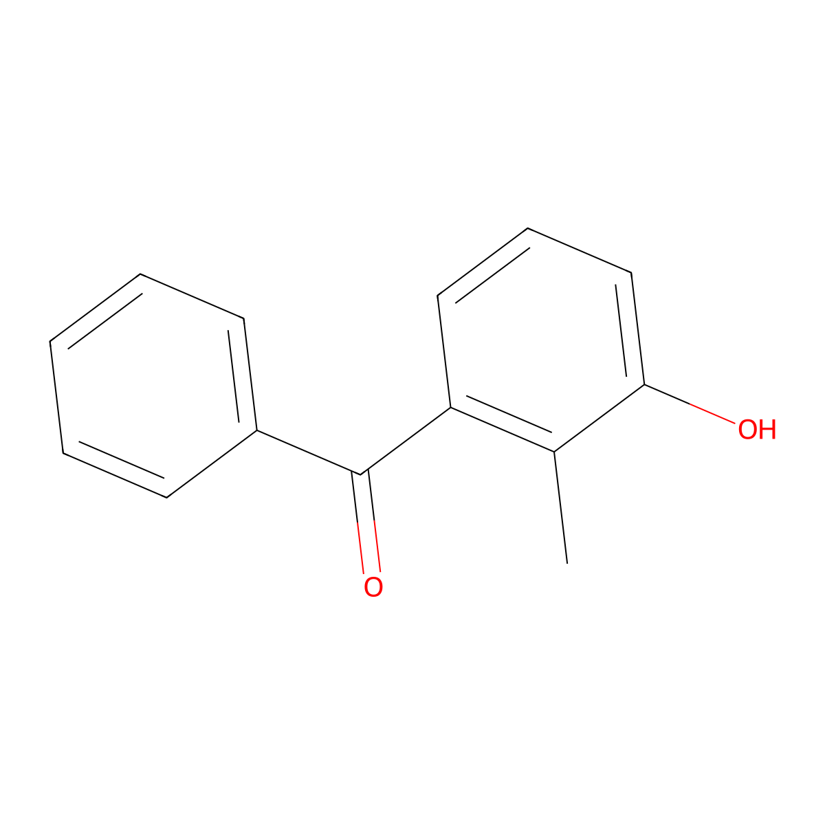 3-Benzoyl-2-methylphenol molecular structure, CAS 74167-87-6