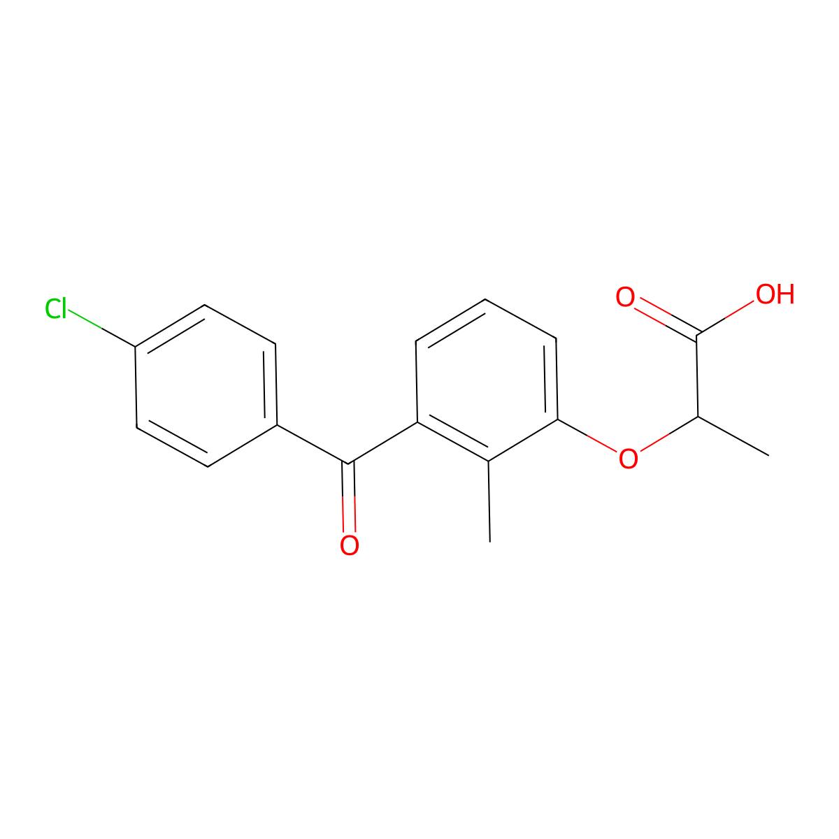 Losmiprofen molecular structure, CAS 74168-08-4