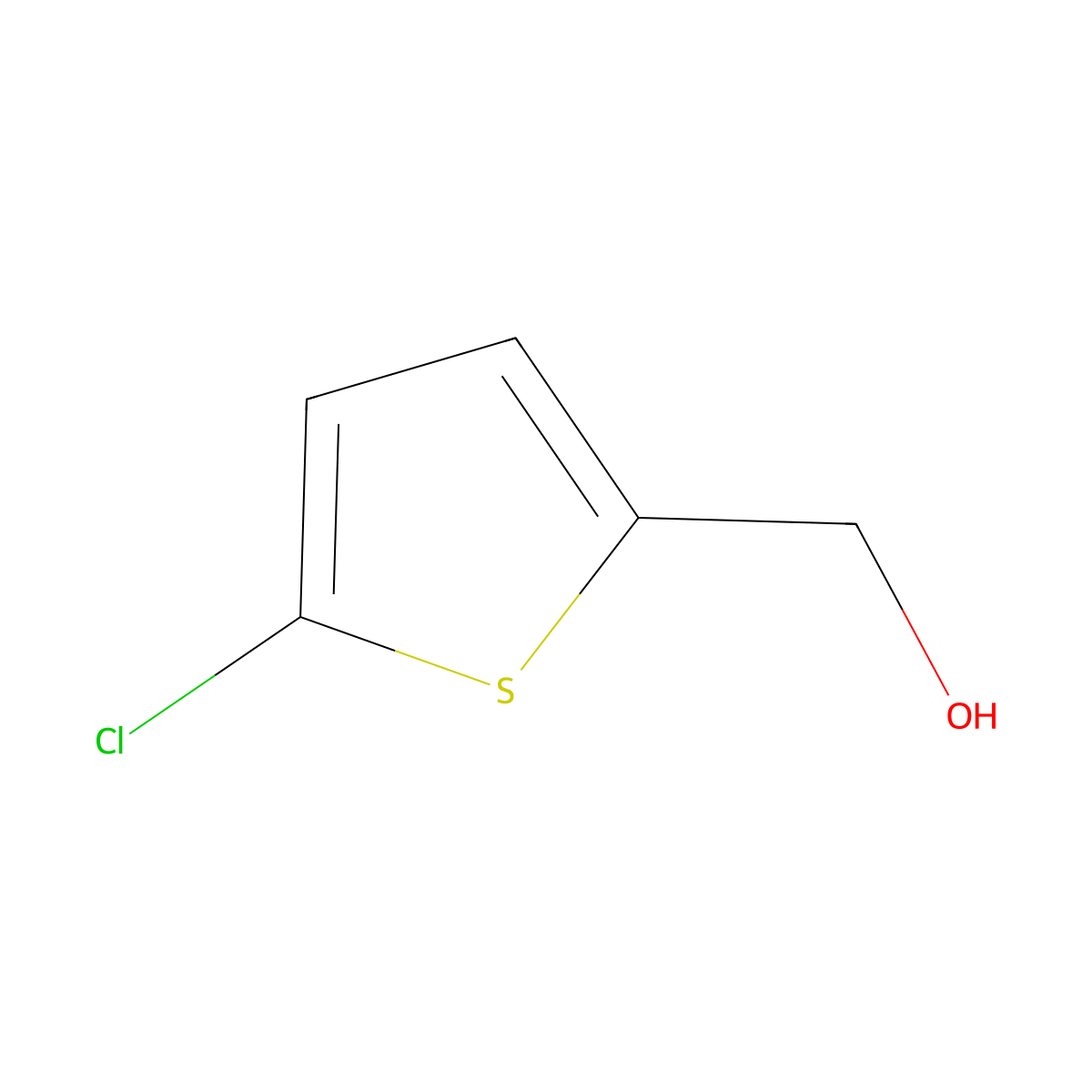 (5-Chlorothiophen-2-yl)methanol molecular structure, CAS 74168-69-7