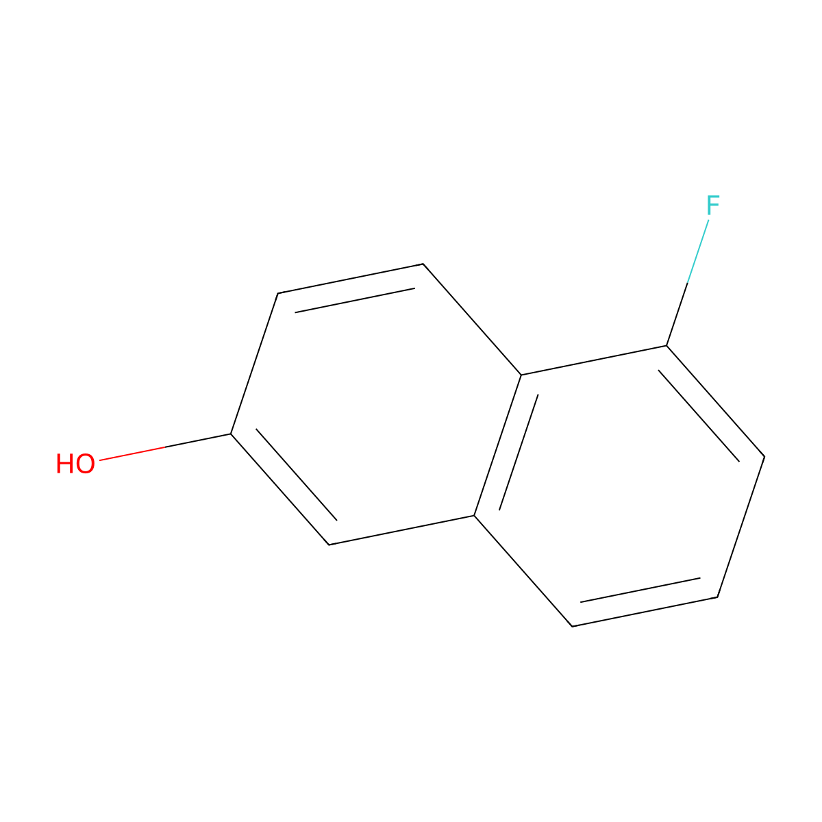 5-Fluoronaphthalen-2-ol molecular structure, CAS 741693-88-9