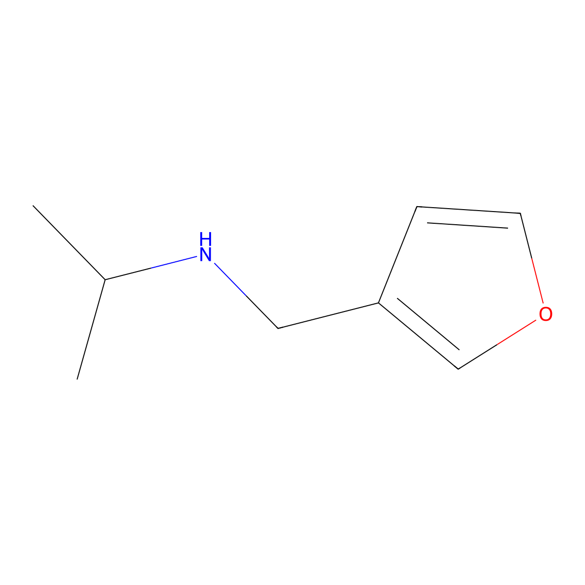 (Furan-3-ylmethyl)(propan-2-yl)amine molecular structure, CAS 741698-72-6