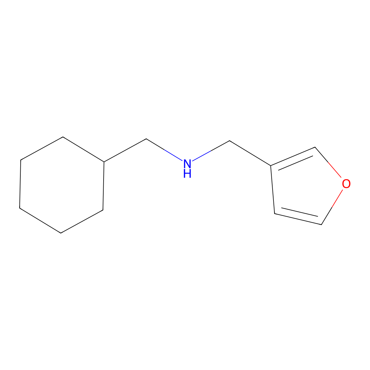 N-(Cyclohexylmethyl)-3-furanmethanamine molecular structure, CAS 741698-74-8
