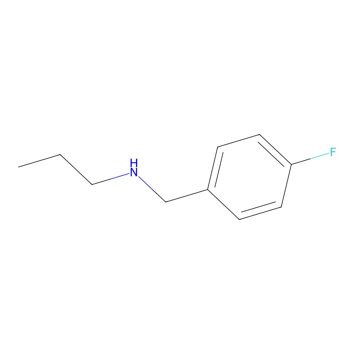 [(4-Fluorophenyl)methyl](propyl)amine molecular structure, CAS 741698-80-6