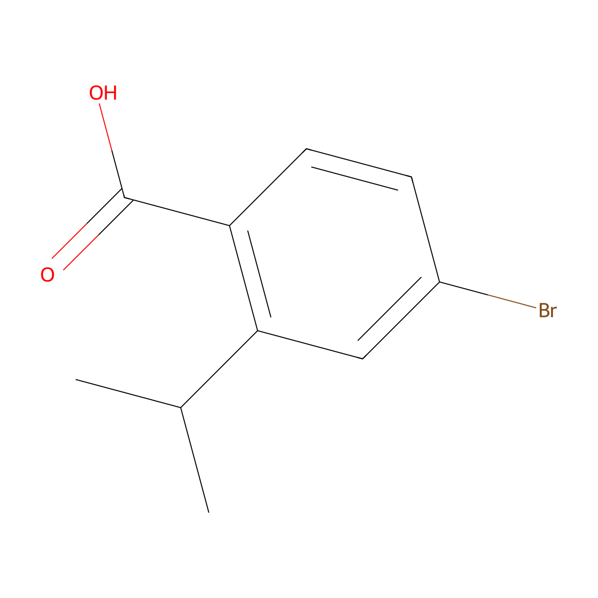 4-Bromo-2-isopropylbenzoic acid molecular structure, CAS 741698-83-9