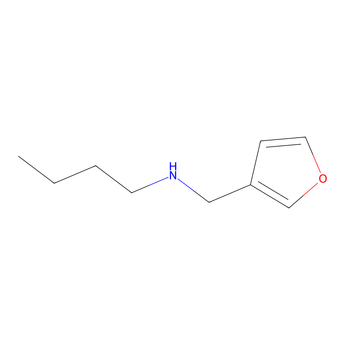Butyl(furan-3-ylmethyl)amine molecular structure, CAS 741698-86-2