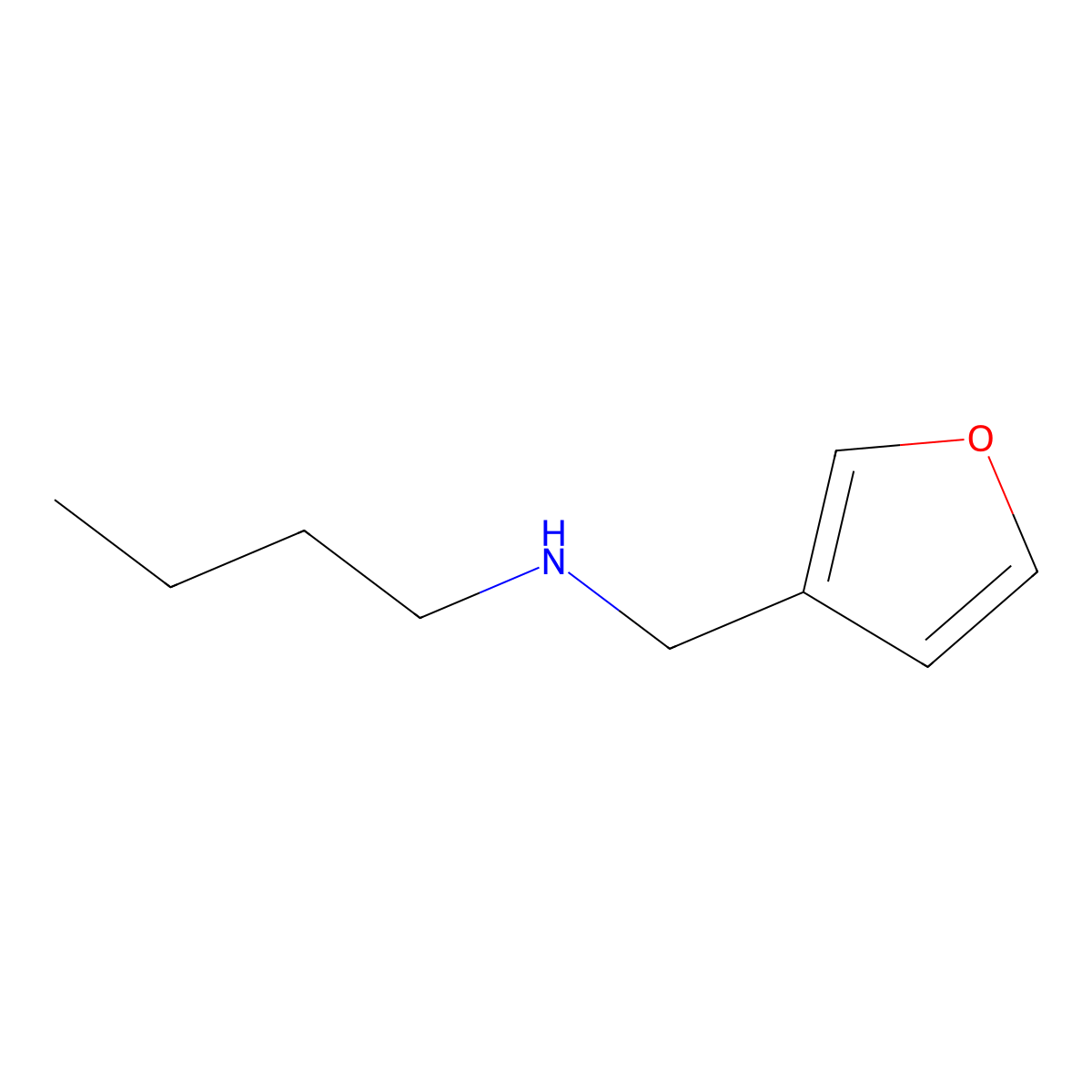 Butyl(furan-3-ylmethyl)amine molecular structure, CAS 741698-86-2