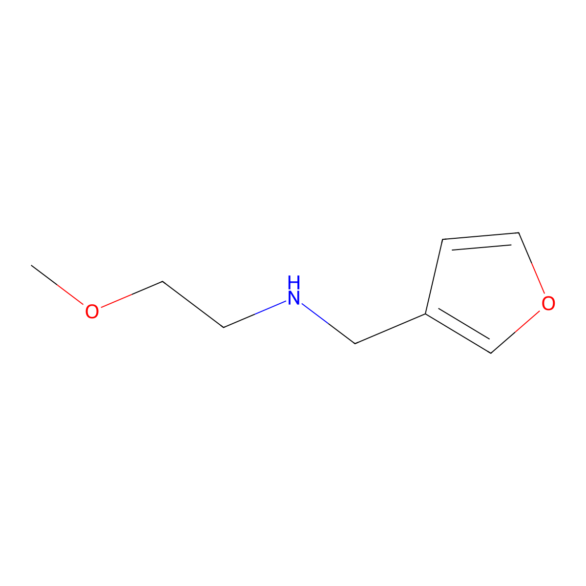 N-(3-furylmethyl)-2-methoxyethanamine molecular structure, CAS 741698-91-9
