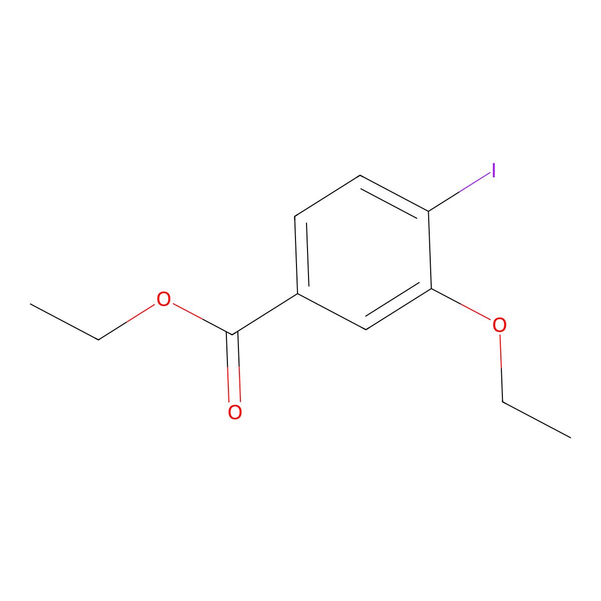 Ethyl 3-ethoxy-4-iodobenzoate molecular structure, CAS 741699-04-7