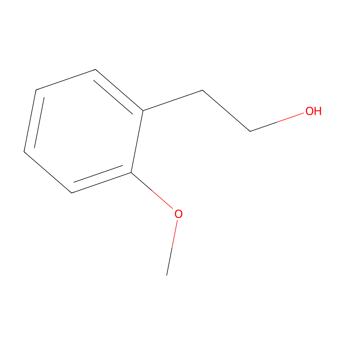 2-Methoxyphenethyl alcohol molecular structure, CAS 7417-18-7