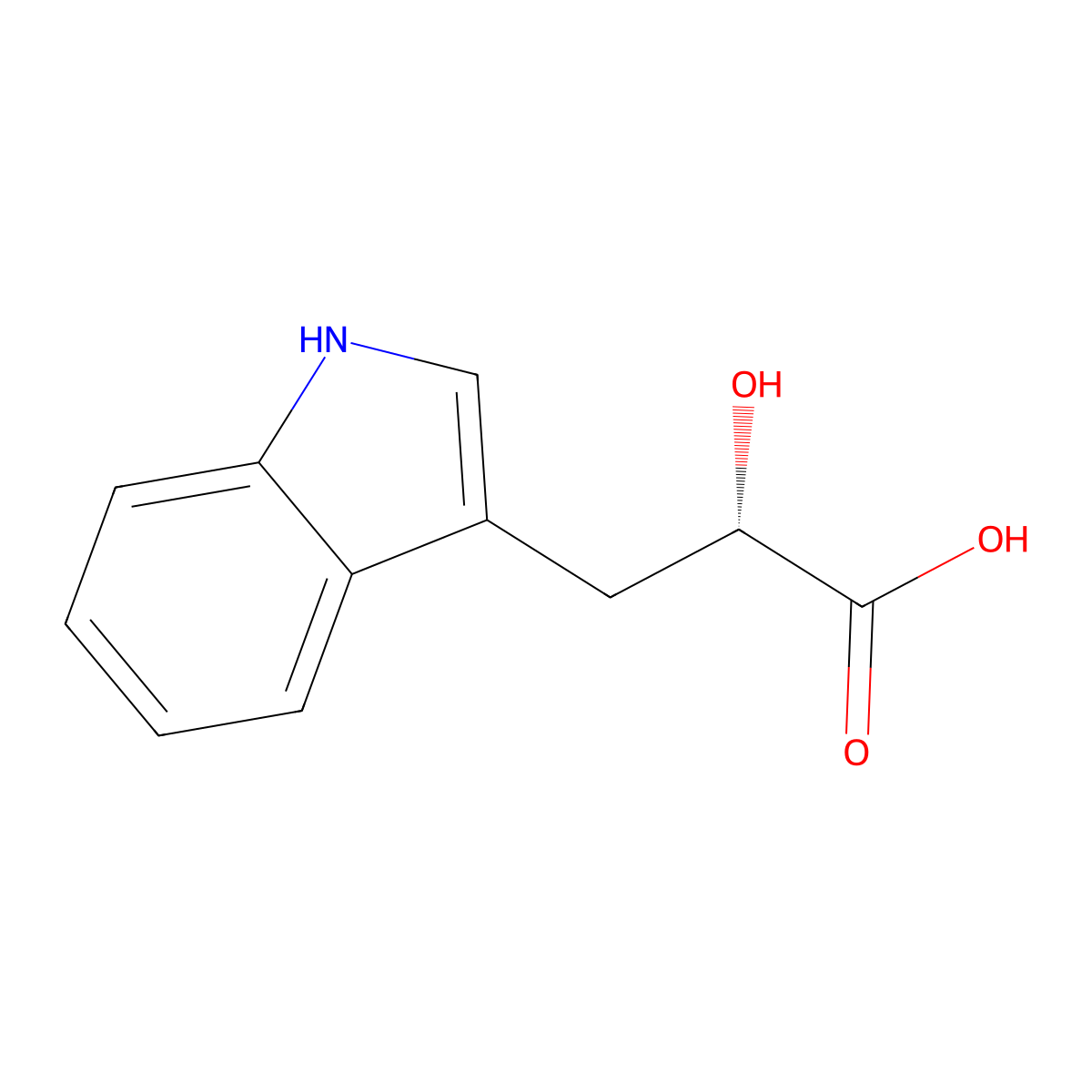 3-(Indol-3-YL) lactate molecular structure, CAS 7417-65-4
