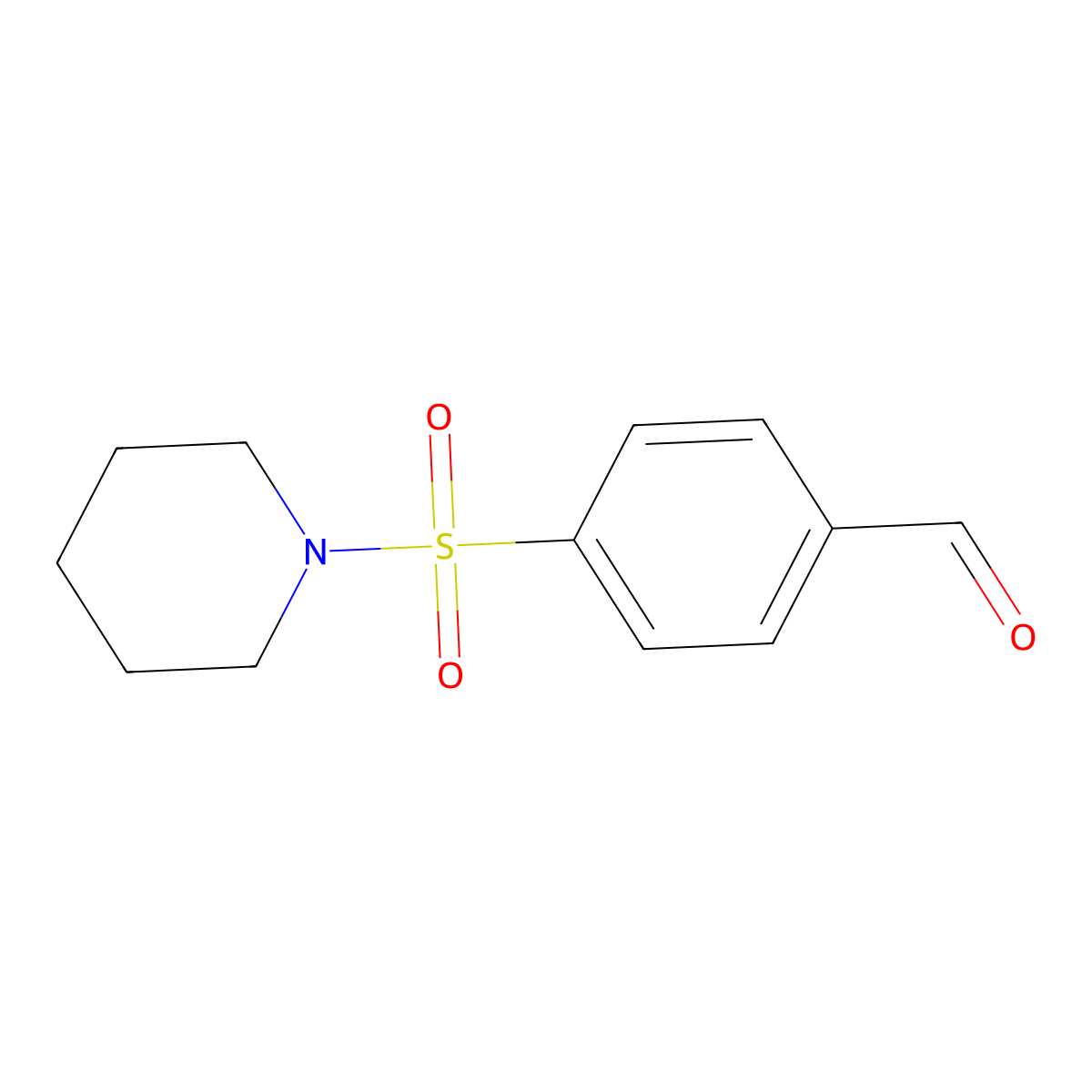 4-(Piperidine-1-sulfonyl)benzaldehyde molecular structure, CAS 741705-00-0