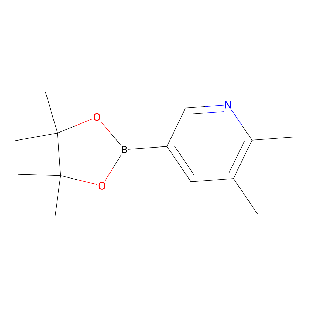 2,3-Dimethylpyridine-5-boronic acid pinacol ester molecular structure, CAS 741709-65-9