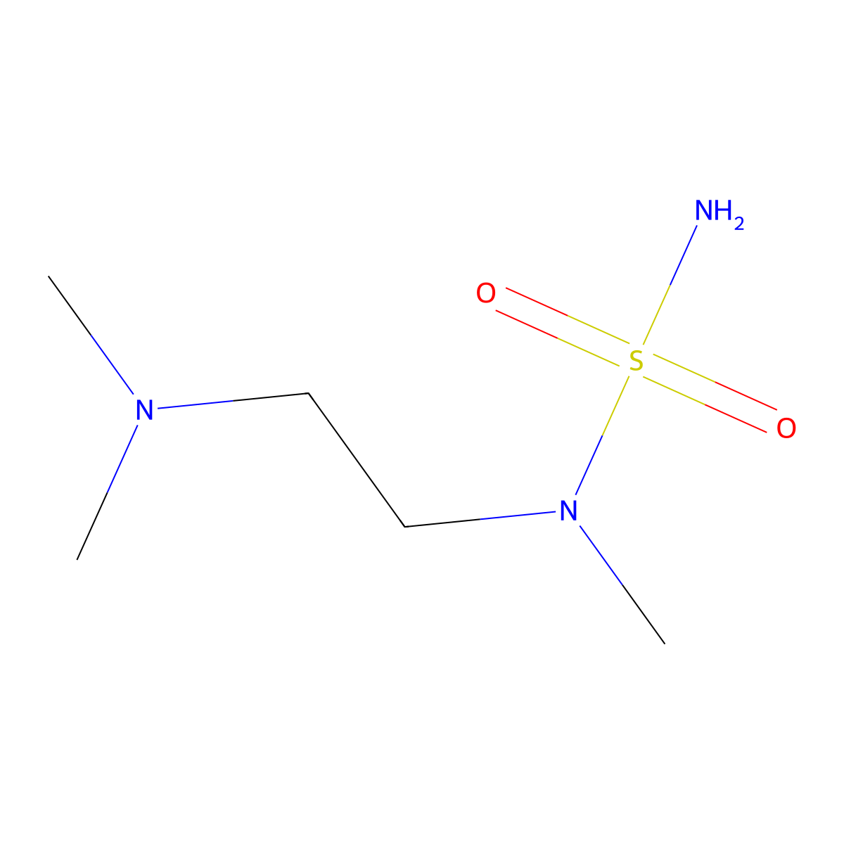 {[2-(Dimethylamino)ethyl](methyl)sulfamoyl}amine molecular structure, CAS 741717-71-5