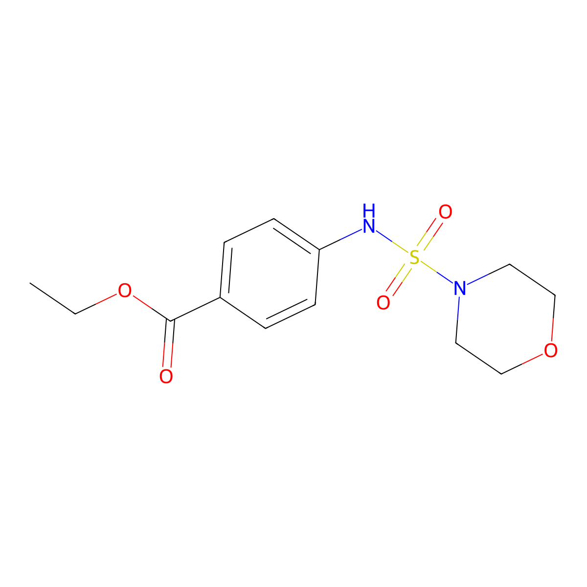 Ethyl 4-(morpholine-4-sulfonamido)benzoate molecular structure, CAS 741717-93-1