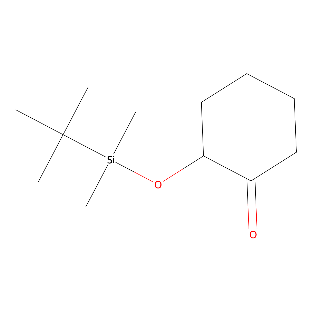 2-(tert-Butyldimethylsilyloxy)cyclohexanone molecular structure, CAS 74173-08-3