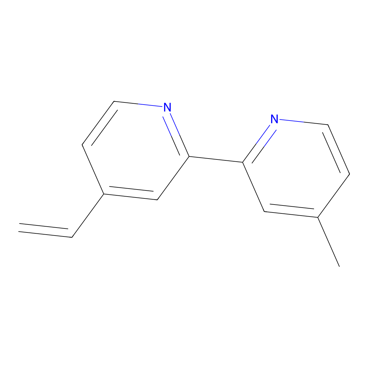 4-Methyl-4'-vinyl-2,2'-bipyridine molecular structure, CAS 74173-48-1