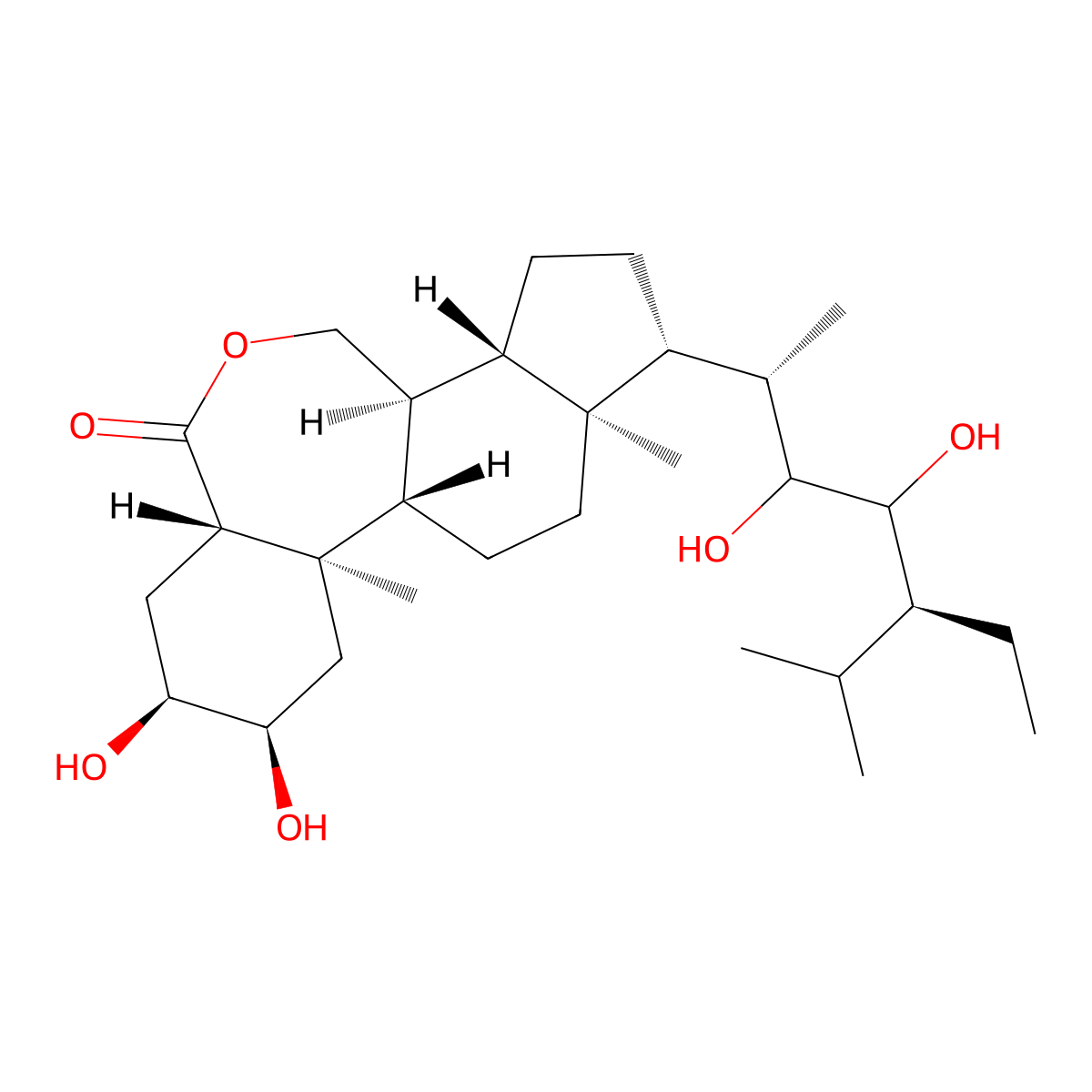 Homobrassinolide molecular structure, CAS 74174-44-0