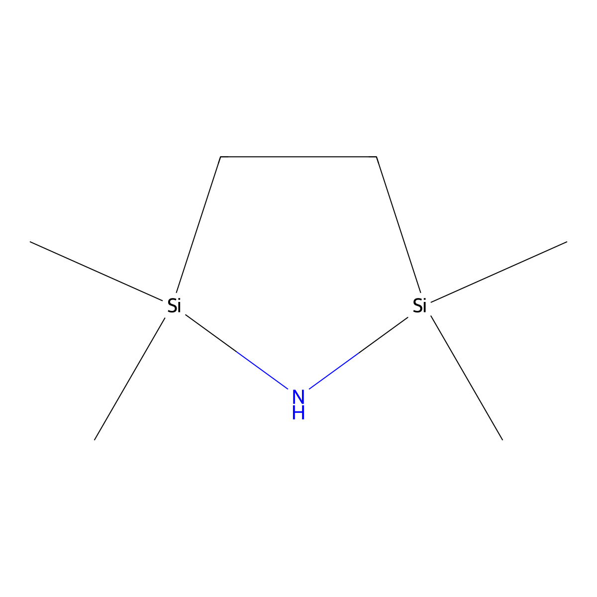 1-Aza-2,5-disilacyclopentane, 2,2,5,5-tetramethyl- molecular structure, CAS 7418-19-1