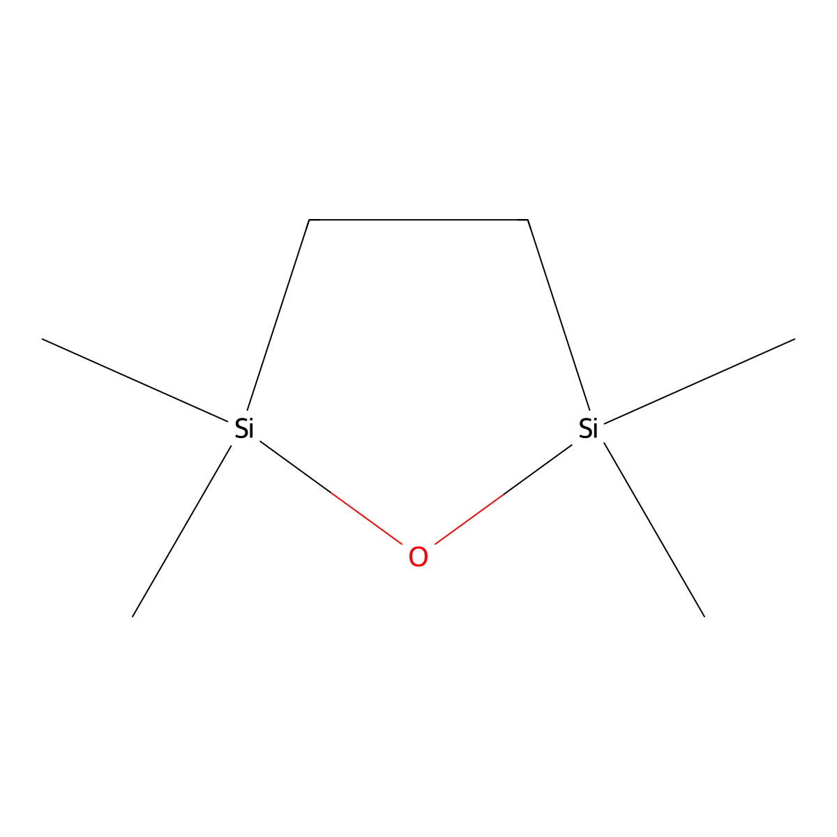 1-Oxa-2,5-disilacyclopentane, 2,2,5,5-tetramethyl- molecular structure, CAS 7418-20-4