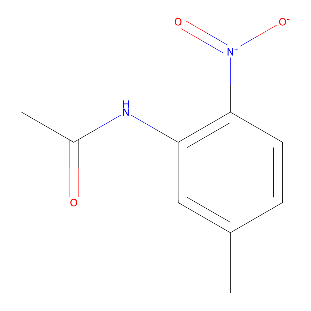 n-(5-Methyl-2-nitrophenyl)acetamide molecular structure, CAS 7418-36-2