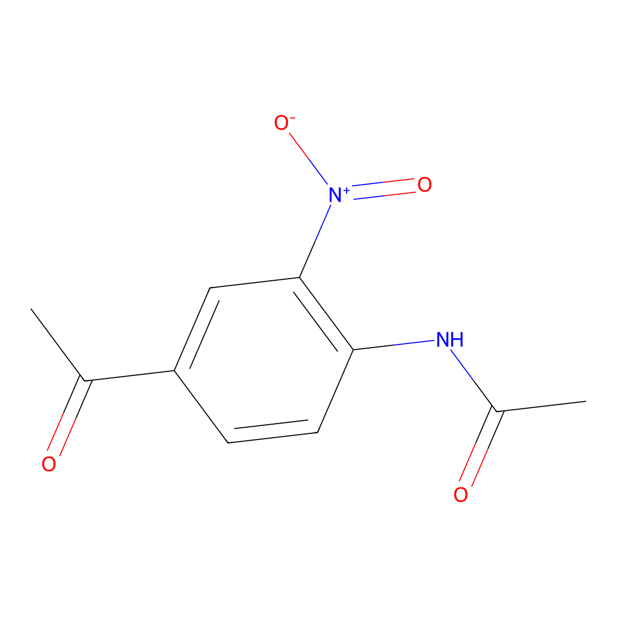 n-(4-Acetyl-2-nitrophenyl)acetamide molecular structure, CAS 7418-44-2