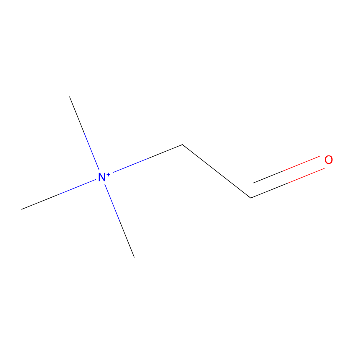 Betaine Aldehyde molecular structure, CAS 7418-61-3