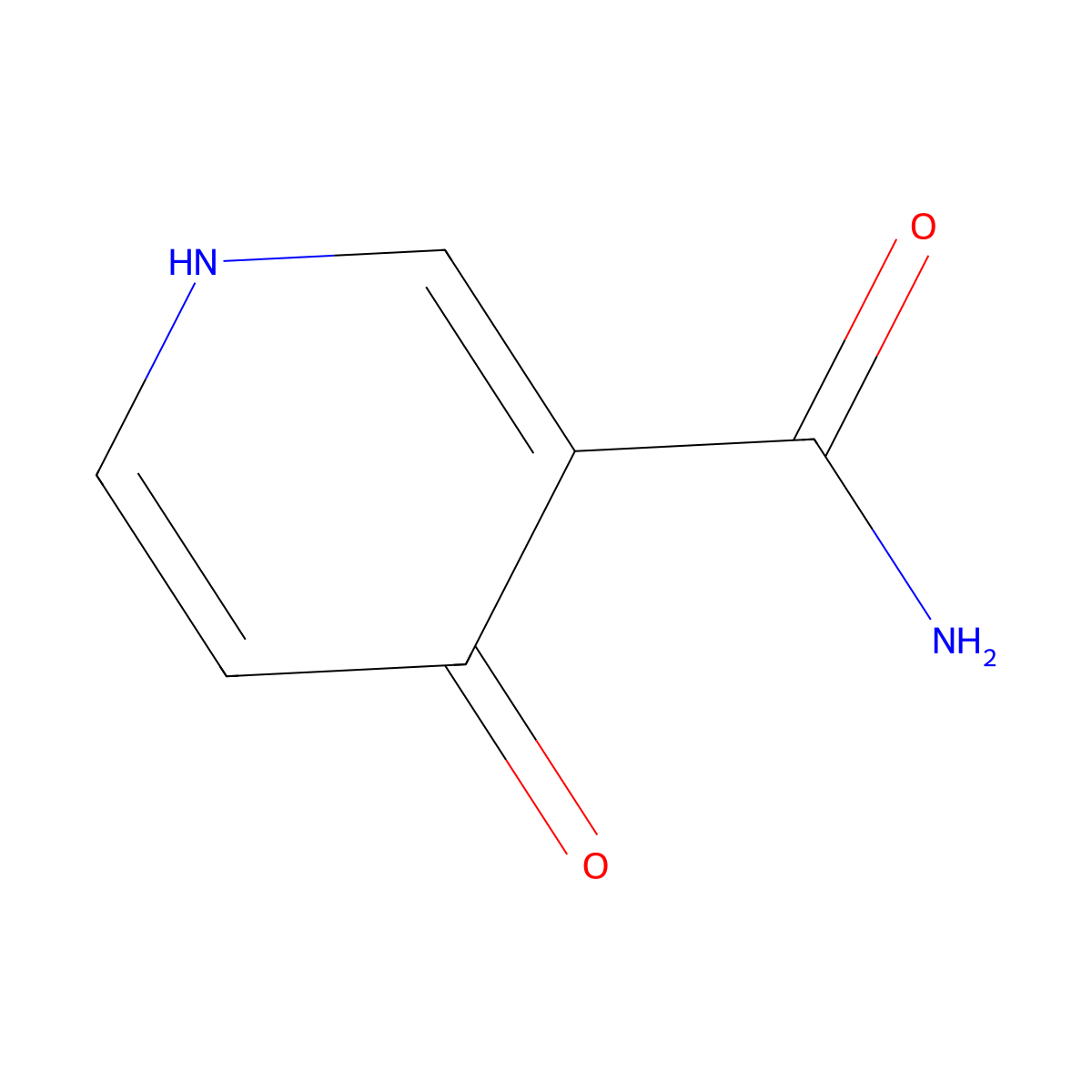 4-Hydroxypyridine-3-carboxamide molecular structure, CAS 7418-63-5