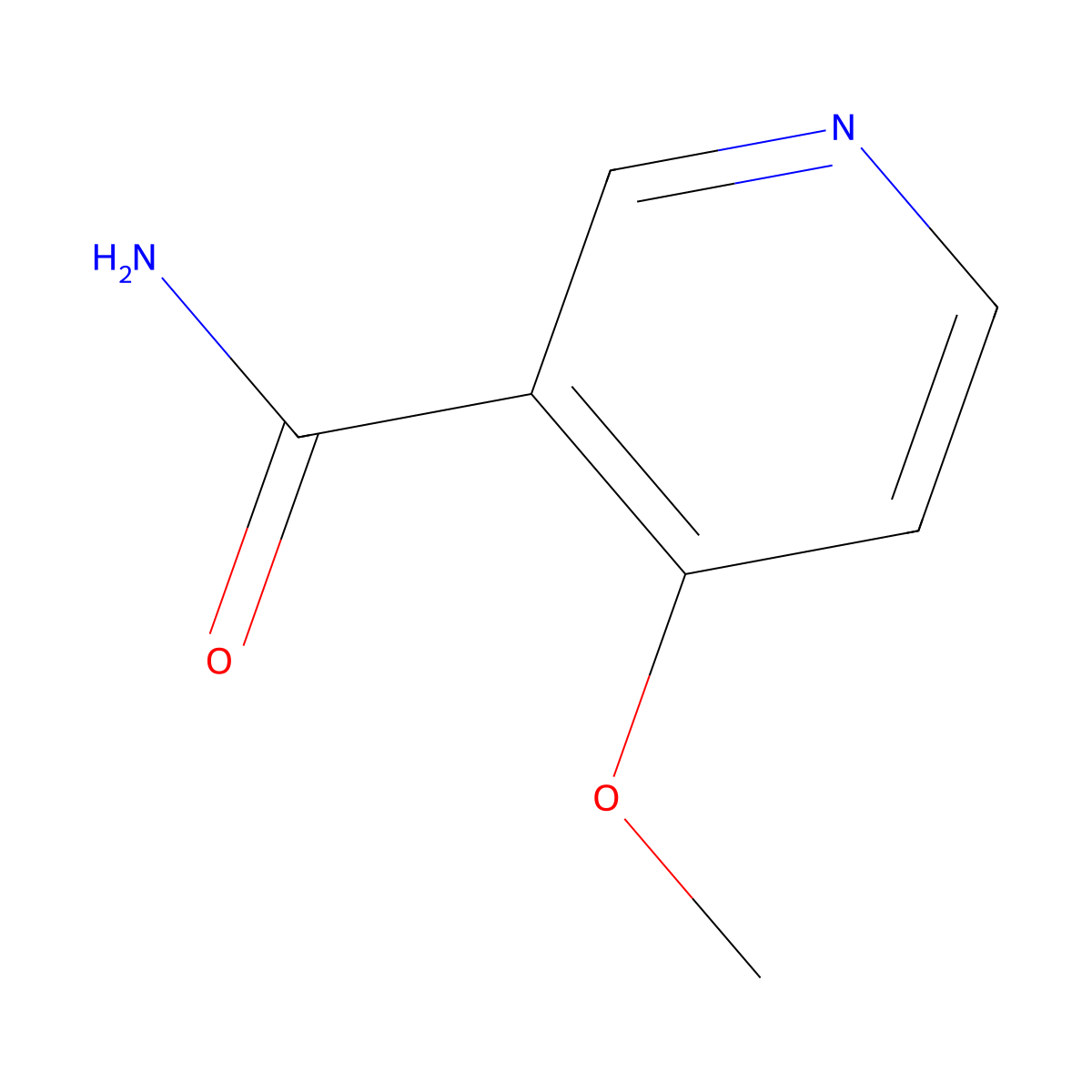 4-Methoxynicotinamide molecular structure, CAS 7418-64-6