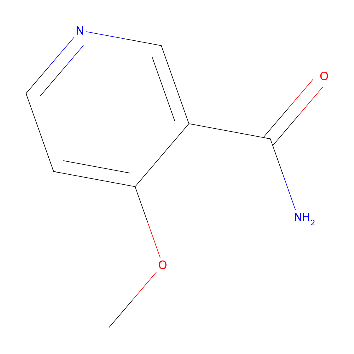 4-Methoxynicotinamide molecular structure, CAS 7418-64-6