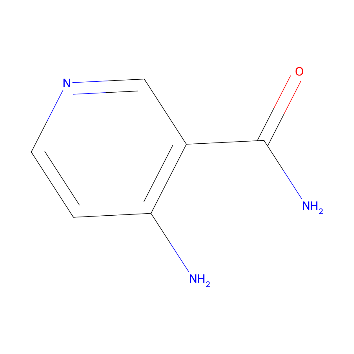 4-Amino-3-pyridinecarboxamide molecular structure, CAS 7418-66-8