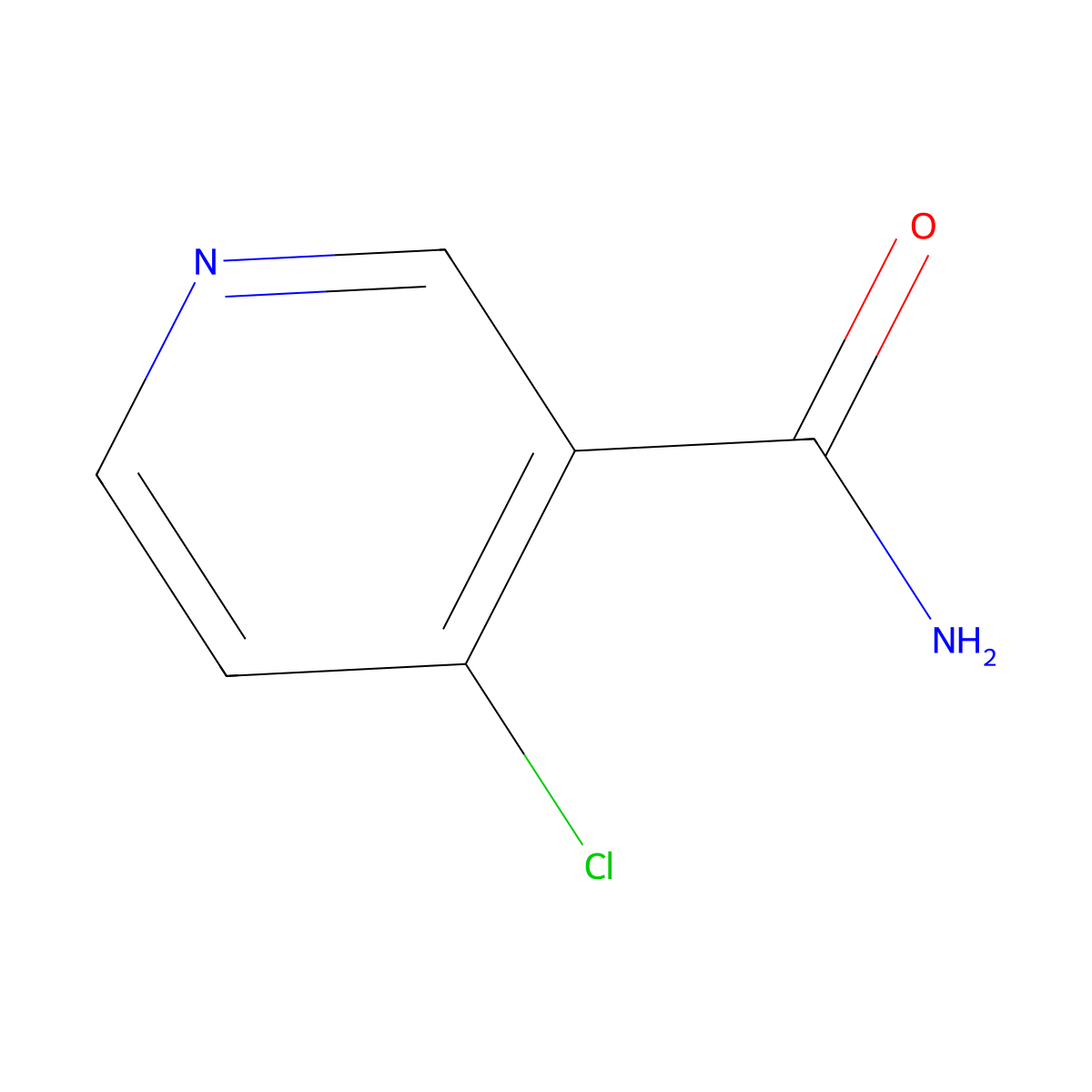 4-Chloronicotinamide molecular structure, CAS 7418-70-4